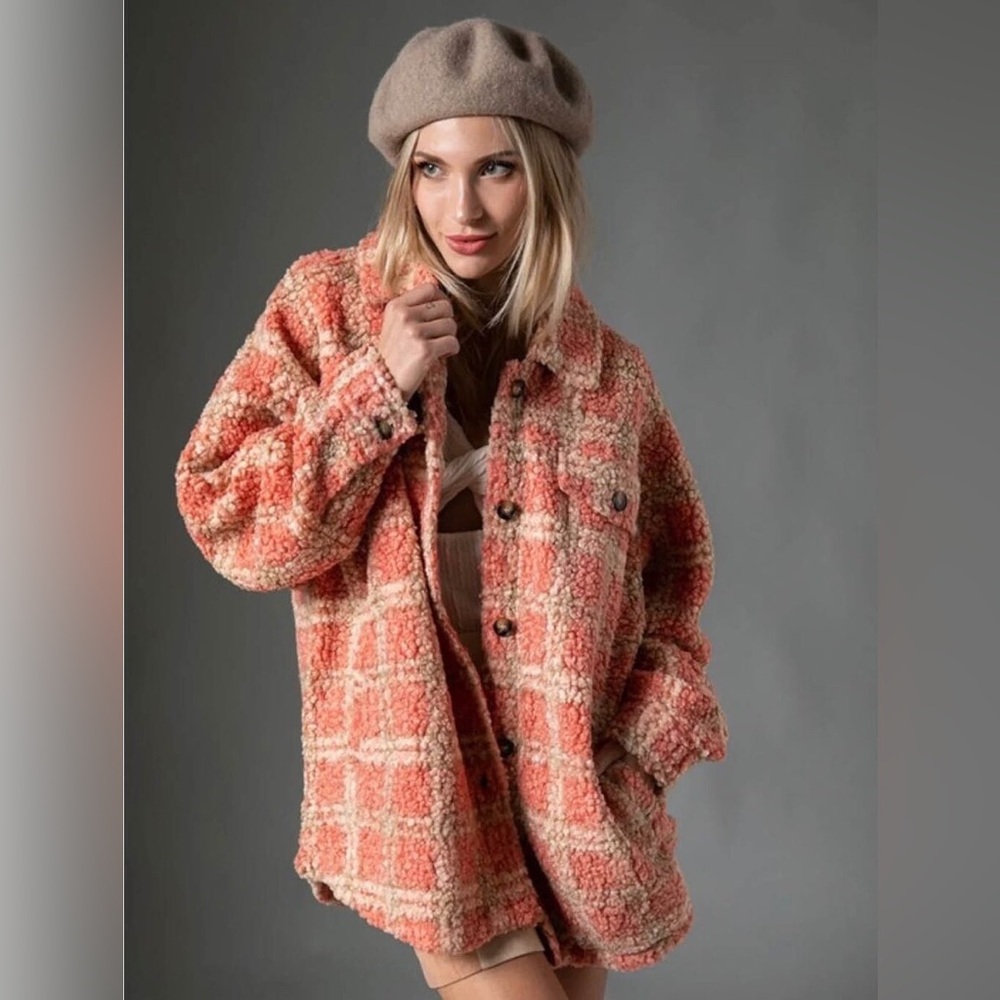 GRACE KARIN Oversized Teddy Jacket - L